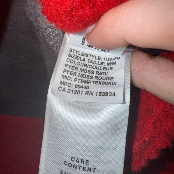 Canada Goose Pyer Moss CG Disk Anorak Pullover Jacket Red Rouge - Picture 8 of 10